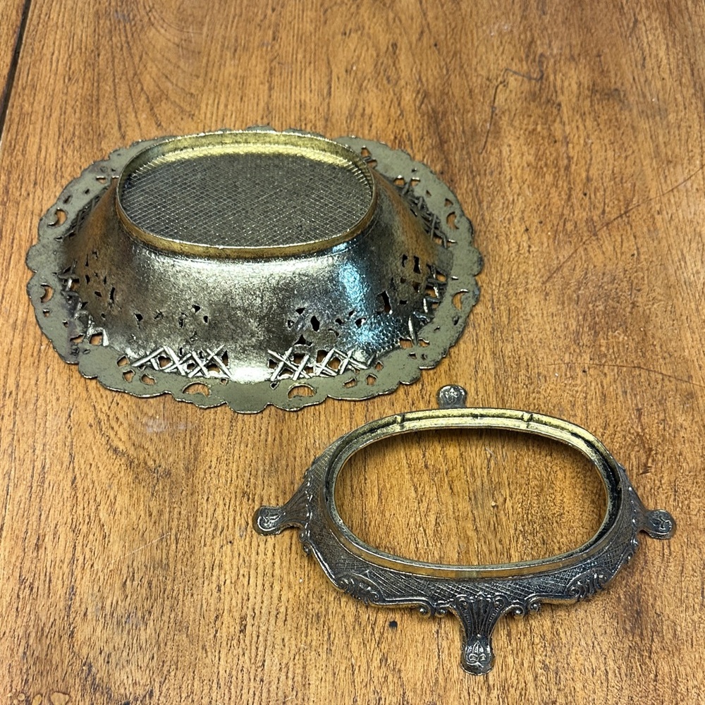 Ornate Gold Decorative Bowl - Picture 3 of 13